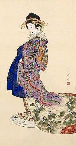 Tayu with Phoenix Robe, 19th c.